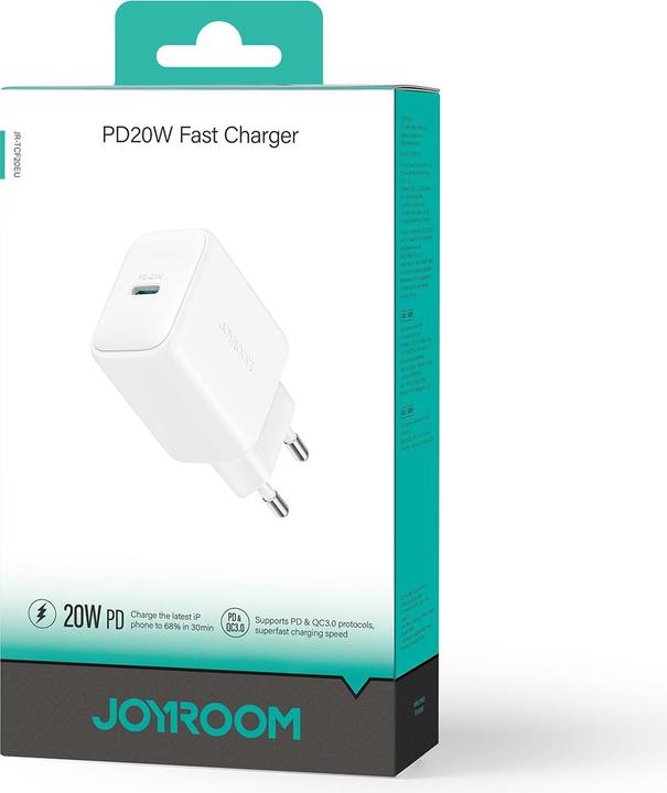 Produktbild Joyroom EU Plug PD 20W Fast Charger Type-C Charger (20 W, 1 Port)