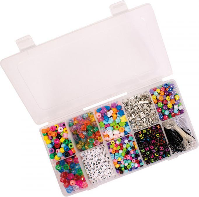 Playbox Plastic beads in storage box