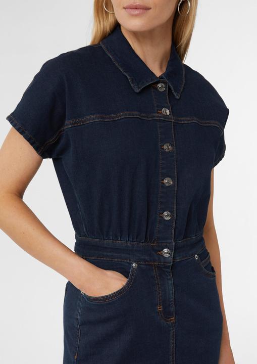 Image du produit Comma Kleid Tailliertes Kleid aus elastischem Denim (40)