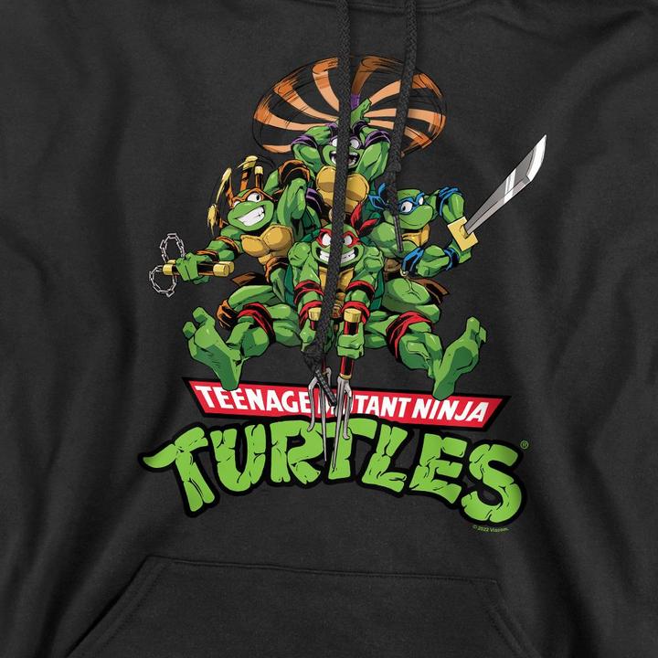 Immagine prodotto Teenage Mutant NT Felpa con Cappuccio Tartarughe Manga Uomo (S)
