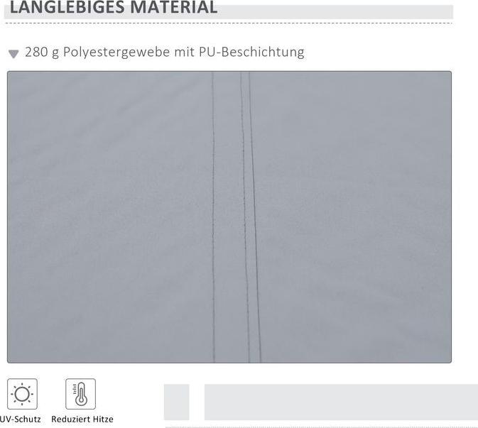 Immagine prodotto Swisshandel24 tenda da sole manuale a bracci pieghevoli per balcone 4m con manovella protezione solare montaggio (2.45 m)