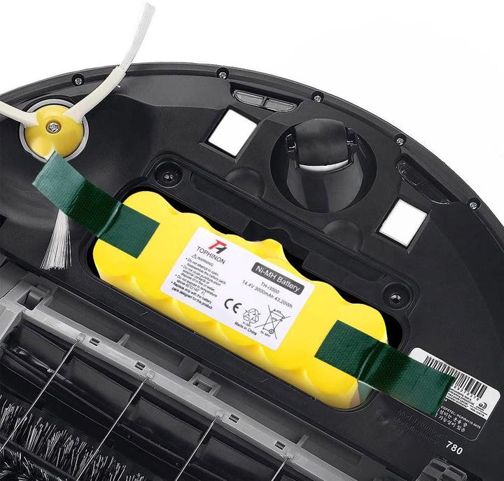Actual product image HT TopHinon Replacement battery for Roomba, 14.4V, 3000mAh