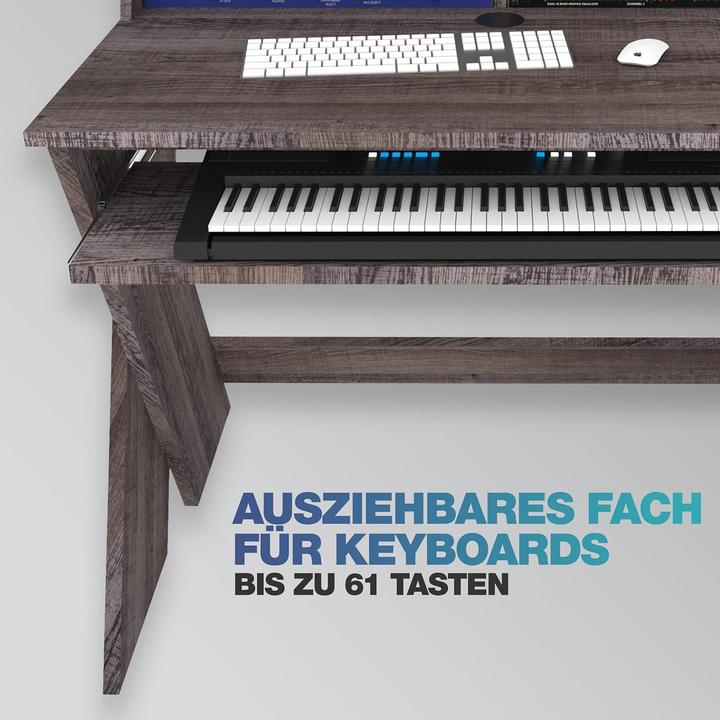 Actual product image Glorious DJ Booth Sound Desk Compact Walnut