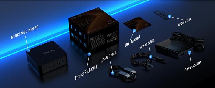 Immagine prodotto Minix NGC NR660 LP (512 GB, 16 GB, AMD Ryzen 5 6600H, Radeon 660M)