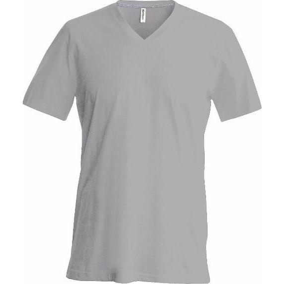 Kariban, Herren, Shirt, Col V, Grau, (M)