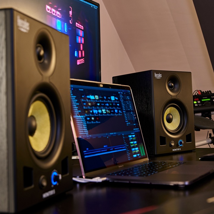 Produktbild Hercules DJ Monitor 5 (Aktiv, Paar, 2x 80 W)
