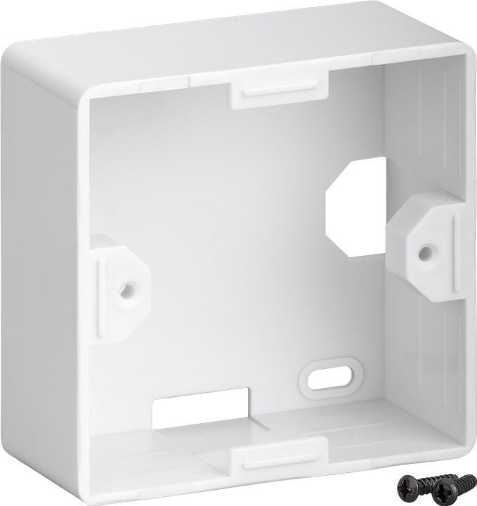 Produktbild Goobay CAT 6 Universaldose inkl. Aufputzmontage-Rahmen 2x RJ45 Netzwerkdose geschirmt