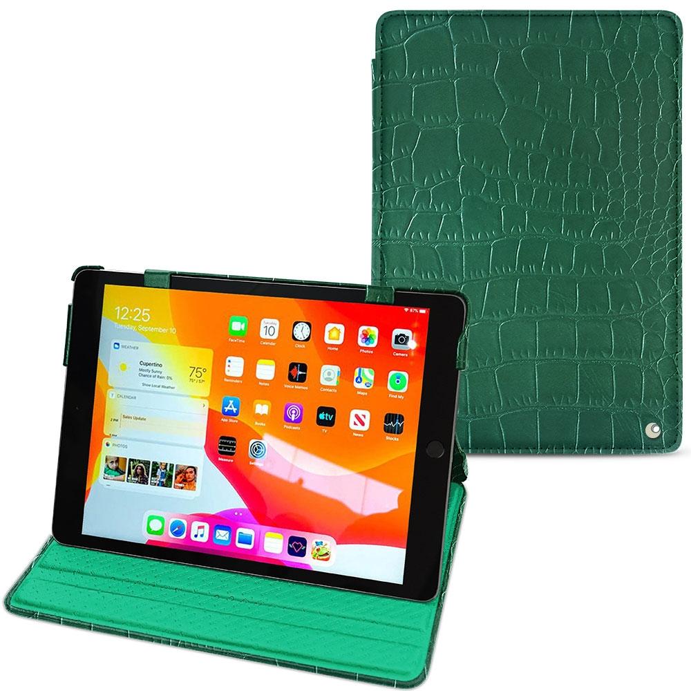 Thumbnail - Noreve Lederschutzhülle horizontal (iPad 10.2 2019), Tablet Hülle, Grün