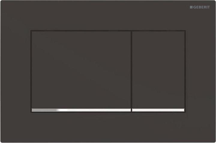 Geberit Sigma30 Ablaufplatte für Doppelablaufsystem, mattschwarz