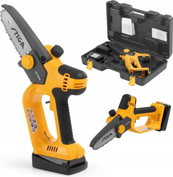 Immagine prodotto Stiga PR 100e Kit 20 V Akku-Minisäge (inkl. Akku und Ladegerät) (Sega a catena a batteria)