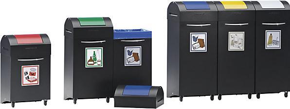 Immagine prodotto kaiserkraft Raccoglitore di materiale riciclabile in lamiera d'acciaio, ignifugo (75 l)