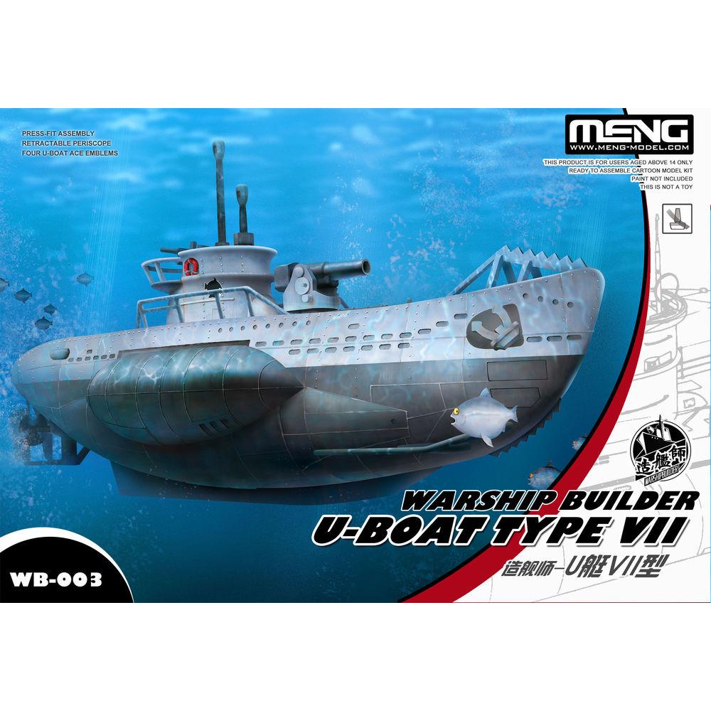 Meng-Model Warship Builder- U-Boat Type VII (Cartoon Model)