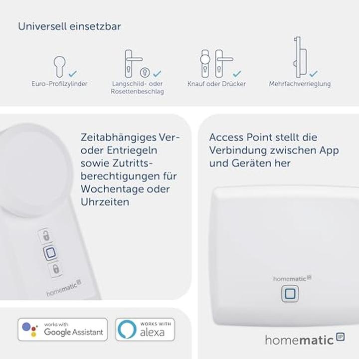 Produktbild Homematic IP Smart Home Starter Set Mini Zutritt (Schlüssel, Smartphone)