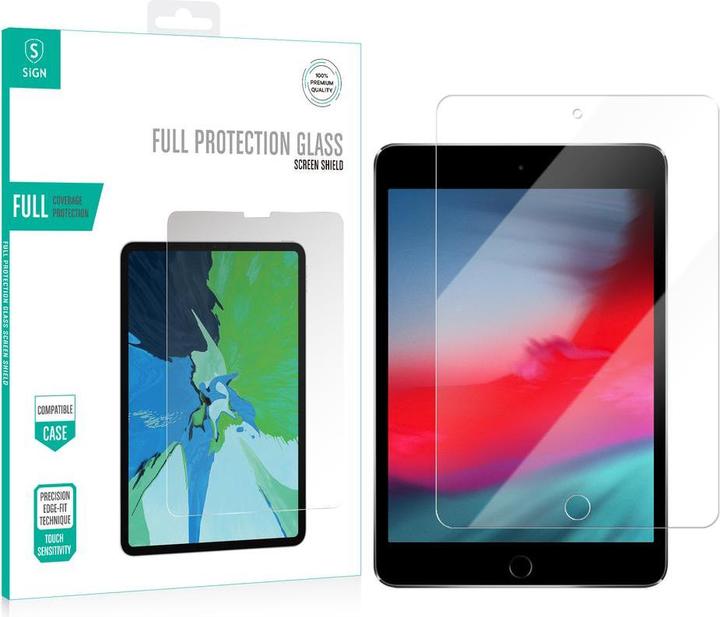 SIGN iPad Mini 4 Screen Protector Tempered Glass (Apple iPad mini 2015, Apple iPad mini 2019, Apple iPad mini 2021)