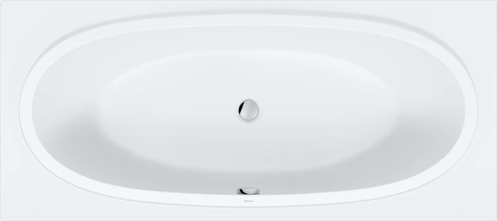 Duravit Baignoires Balcoon 1800x800mm, rectangulaire, à encastrer, avec 2 pentes de dos, 700679030000000 (180 cm, 80 cm)