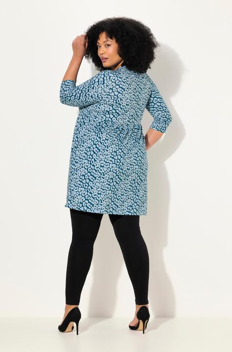 Produktbild Ulla Popken Longshirt, Leomuster, A-Linie, Rundhals, 3/4-Arm (50, 52)