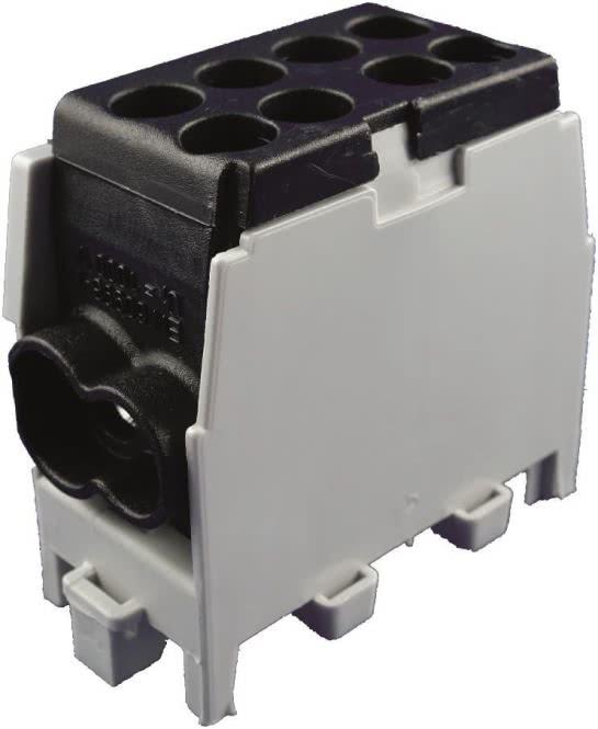 Image du produit Pollmann Borne de dérivation pour ligne principale pour rail 1/2 M2 noir
