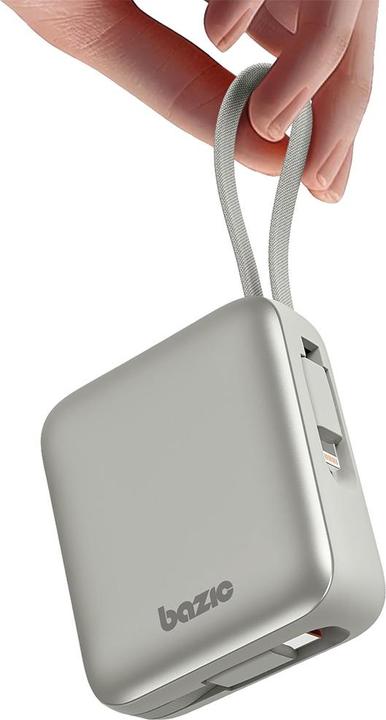 Produktbild Energea PowerBank 3in1 Bazic Fusion Mini 10000mAh cable USB-C/Lightning grey (10000 mAh, 22 W, 22 Wh)