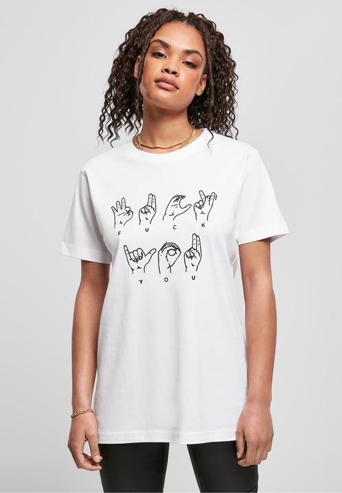 Image du produit Mister Tee Ladies FU Sign Language Tee (XS)