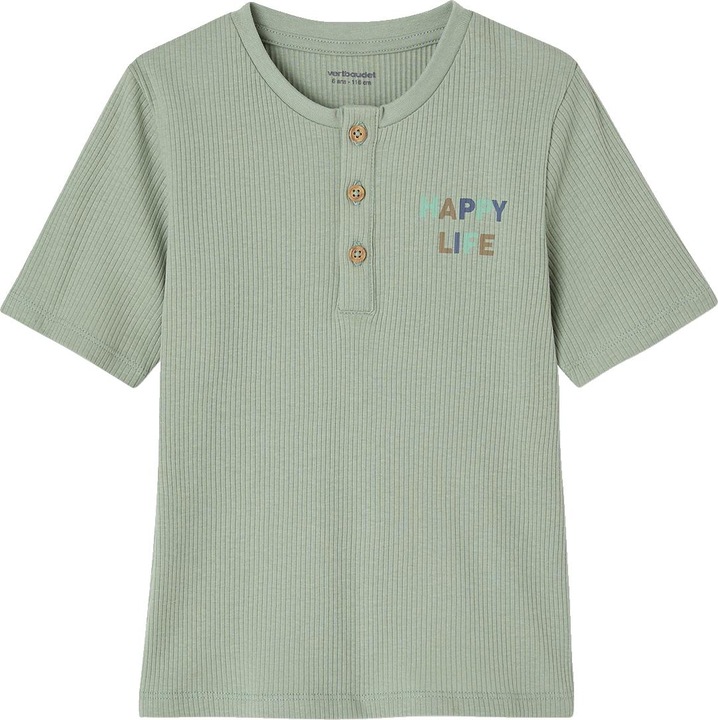 Immagine prodotto Vertbaudet 2er-Set Jungen Schlafanzüge mit HAPPY-Print und Recycling-Baumwolle (98)