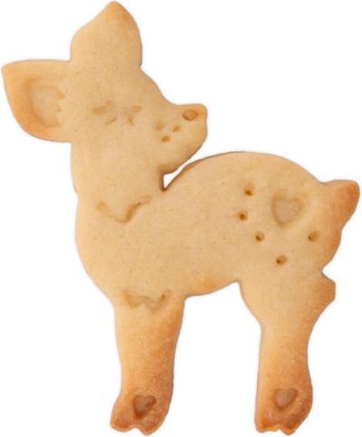 Actual product image Städter Embossed cookie cutter on card deer 7.5 cm plastic