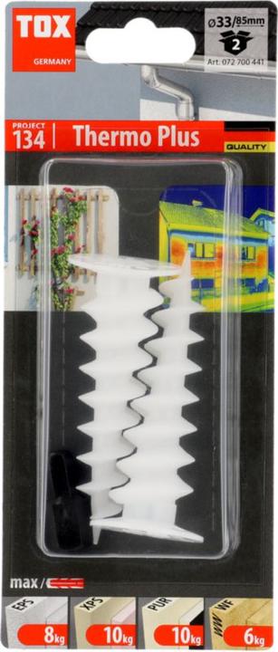 Actual product image Tox Insulation dowel Thermo Plus 85 2 pieces (2 pcs.)