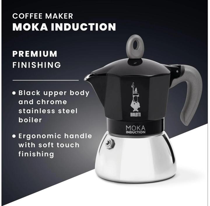 Actual product image Bialetti moka induction (4 T.)
