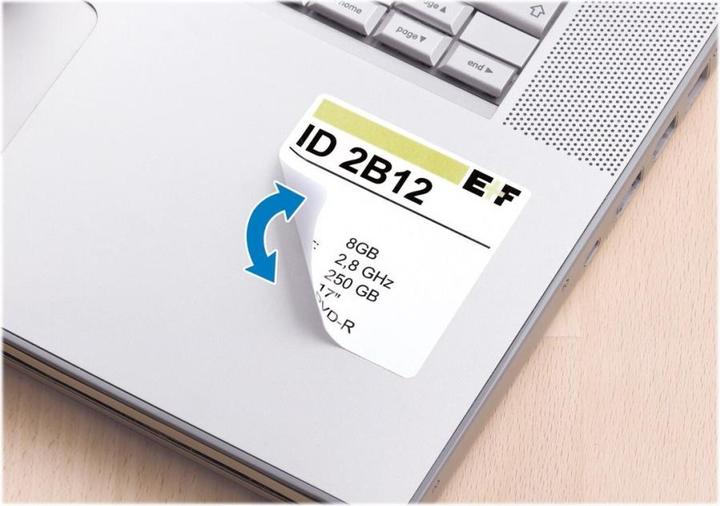 Actual product image HERMA A4 removable labels