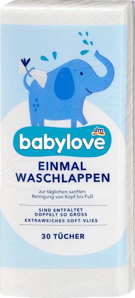 Produktbild dm babylove Einmal Waschlappen