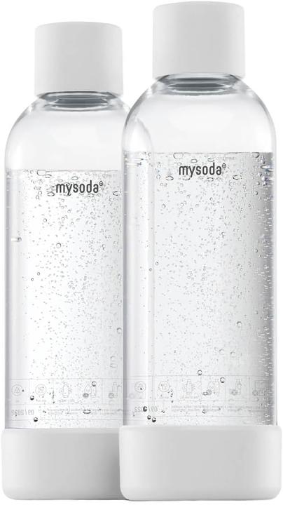 Mysoda 1 liter - BPA-fri plastik- Hvid