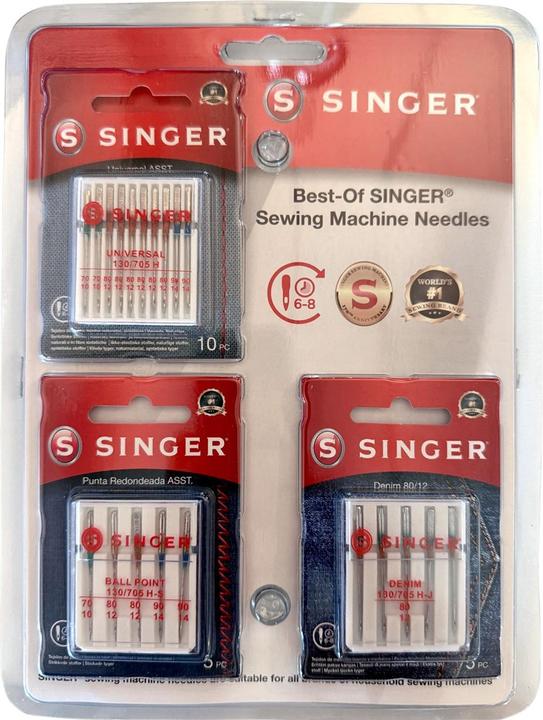 Singer Best-of Nähmaschinennadeln, 3-er Sortiment