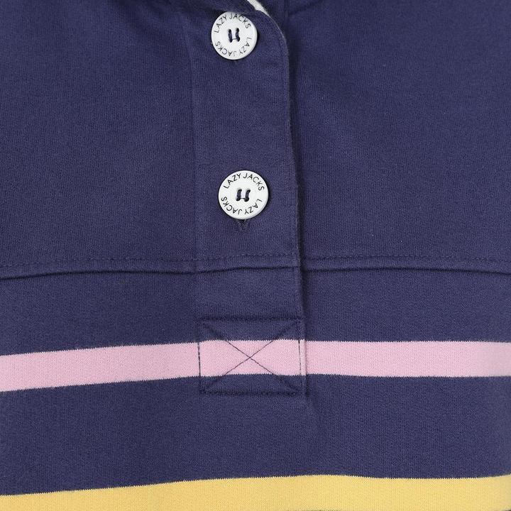 Actual product image Lazy Jacks Womens/Ladies Button Neck Sweatshirt (34)