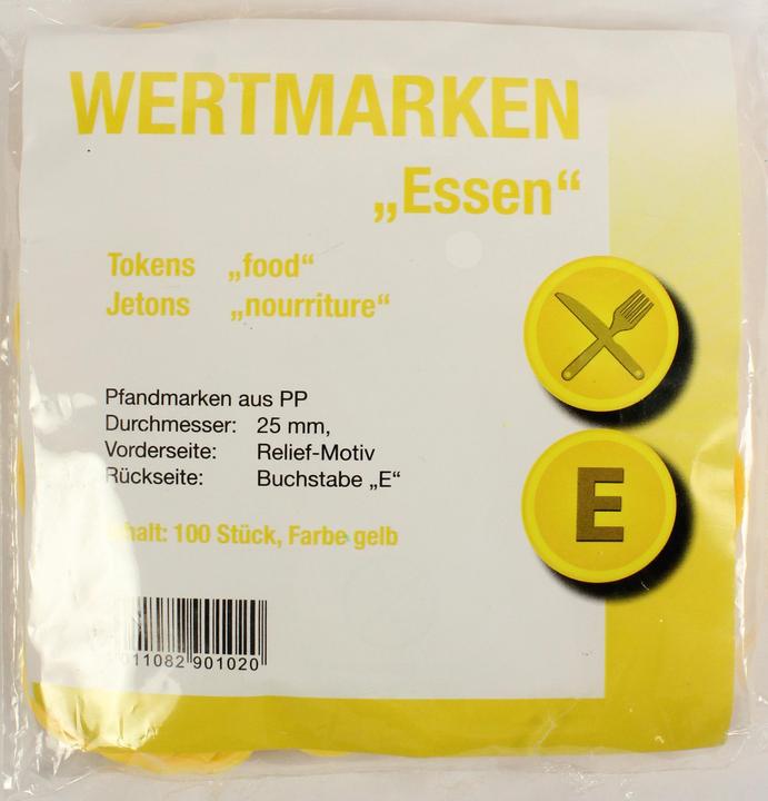 Produktbild W&A Jetons Wertmarken Essen (100 Stück)