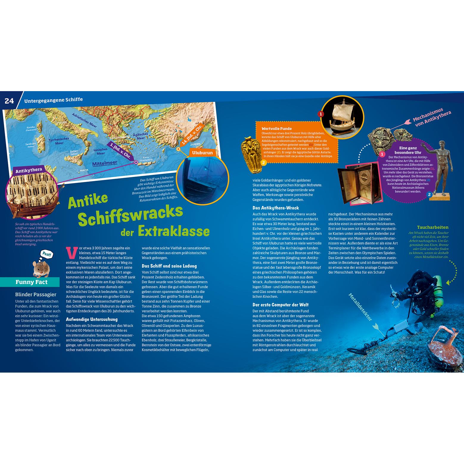 Thumbnail - WAS IST WAS Band 145 Versunkene Schätze. Von Atlantis bis Titanic, Kinderbücher von Florian Huber