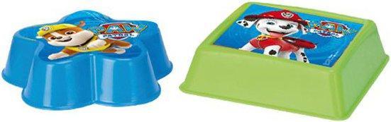 Produktbild Magni 81142 - Eimergarnitur Paw Patrol mit Eimer, Sieb, Sandmühle, Schaufel, Rechen und 2 Sandformen
