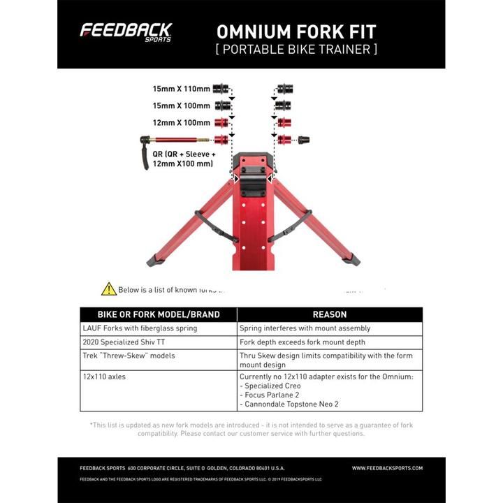 Immagine prodotto Feedback Sports Assale a sgancio rapido Omnium 100/9 e 100/12