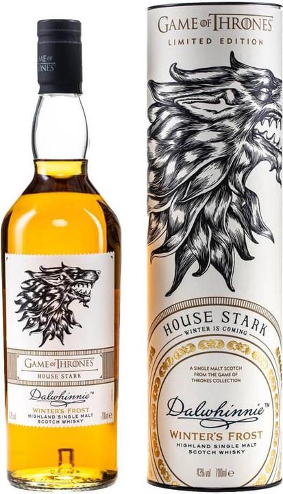 Actual product image Dalwhinnie Winter's Frost GAME OF THRONES House Stark Single Malt Scotch Whisky with Case (Single Malt)