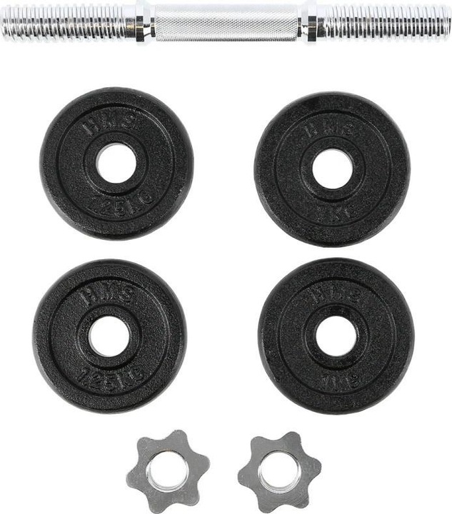 Actual product image HMS Threaded barbell SG01 4 plates (2 x 1 kg)