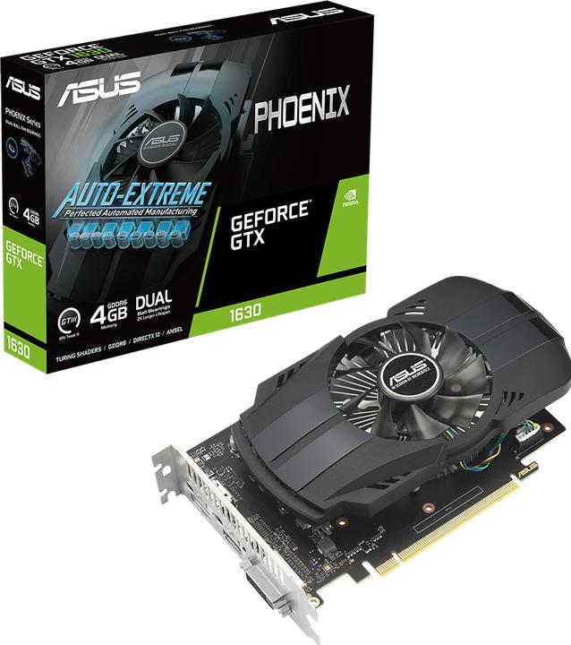 Actual product image ASUS Dual GeForce GTX1630 4GB GDDR6 1xDP 1.4a 1xHDMI 2.0b 1xDVI-D (4 GB)