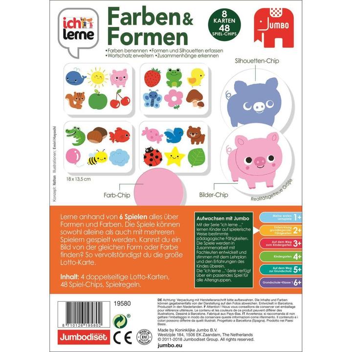 Produktbild Jumbo Ich lerne Formen & Farben (Deutsch, 2 - 7 Jahre)