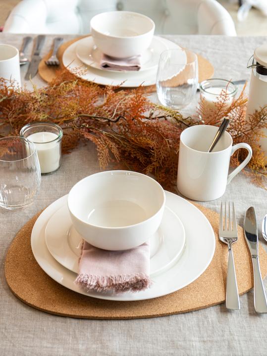 Actual product image Mikasa Egret 12-Piece China Dinner Set, White (12 pcs.)