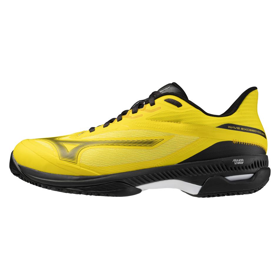 Mizuno, Herren, Tennisschuhe, Wave Exceed Court (42.5), Gelb, Schwarz