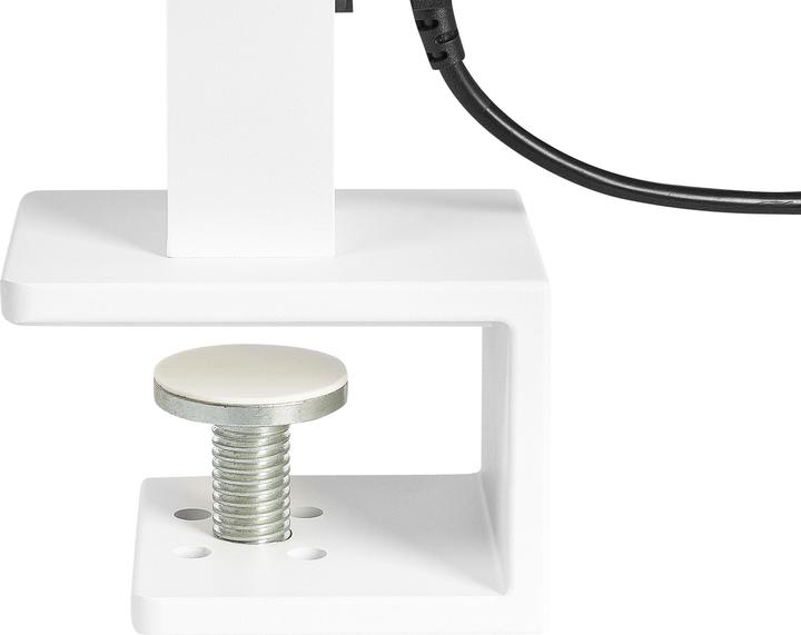 Image du produit Beliani Lampe de bureau LED métal blanc à pince OCTANT