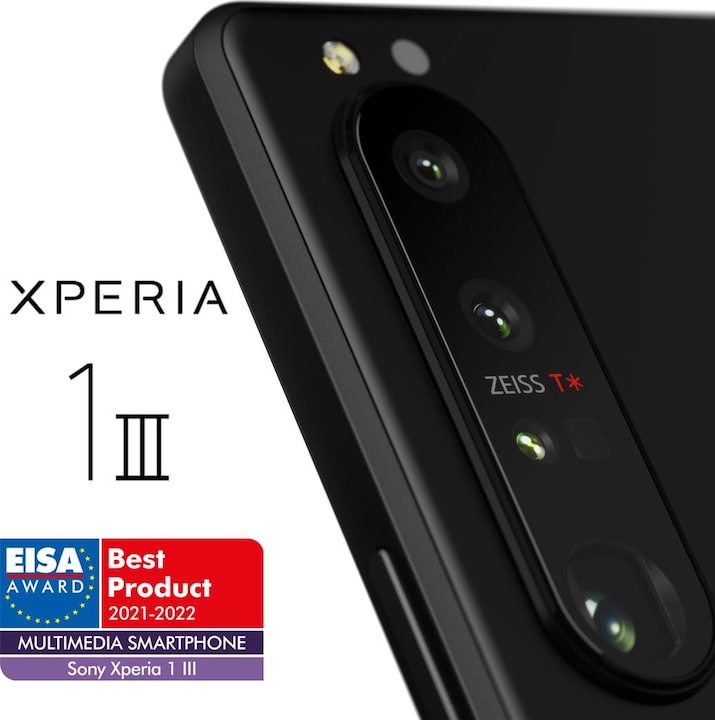 Produktbild Sony Xperia 1 III (256 GB, Black, 6.50", Hybrid Dual SIM, 12 Mpx, 5G)