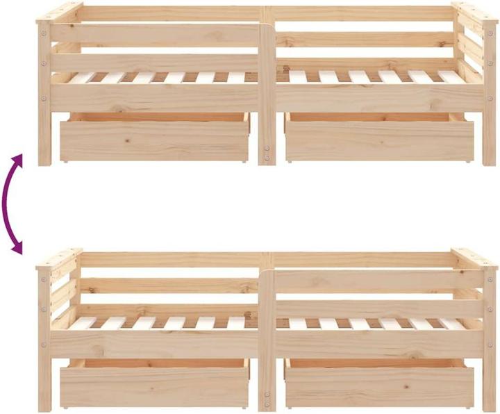Produktbild vidaXL Kinderbett (70 x 140 cm)