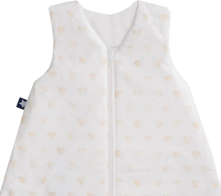 Image du produit Julius Zöllner Sac de couchage bébé toute l'année Coeurs de Sommeil Gr. 90 cm (90 cm, 0,5 TOG, Toute l'année)