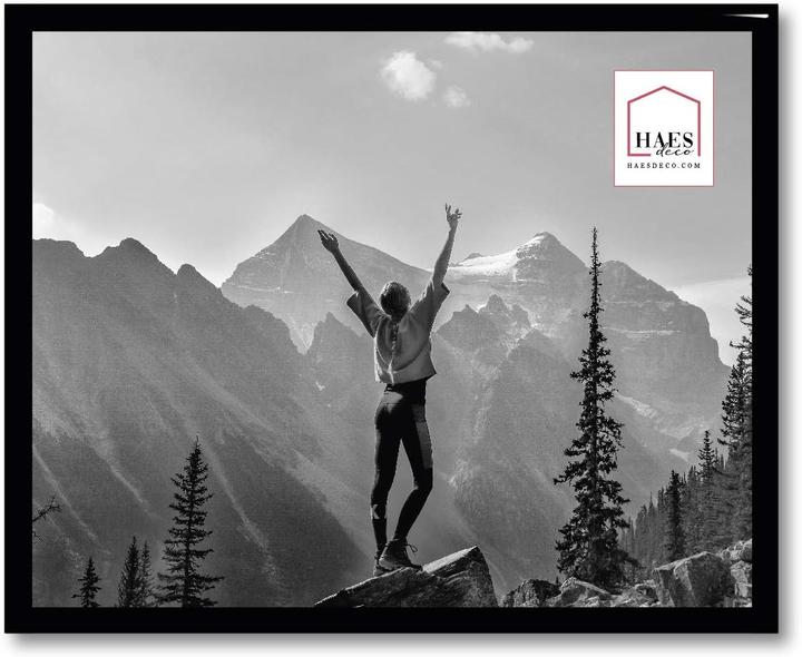 Produktbild Haes Deco Deco Kunststoff-Fotorahmen 20x25 cm EF12B Easy Frame Schwarz (20 x 25 cm)