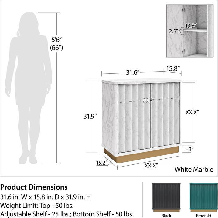 Image du produit CosmoLiving Rene (81 x 40 x 81 cm)