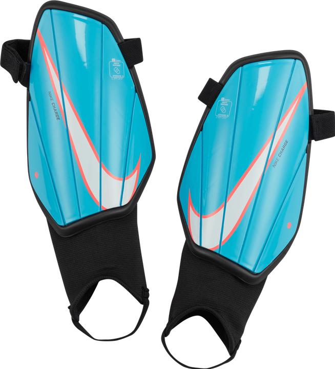 Actual product image Nike Charge Soccer Shin Guards BALTIC BLUE/BLACK/WHITE M (M)