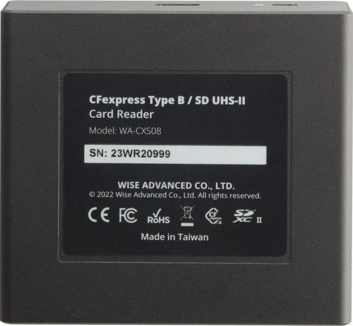 Produktbild Wise CFexpress Type B SD UDS-II Card Reader WI-WA-CXS08 (USB)